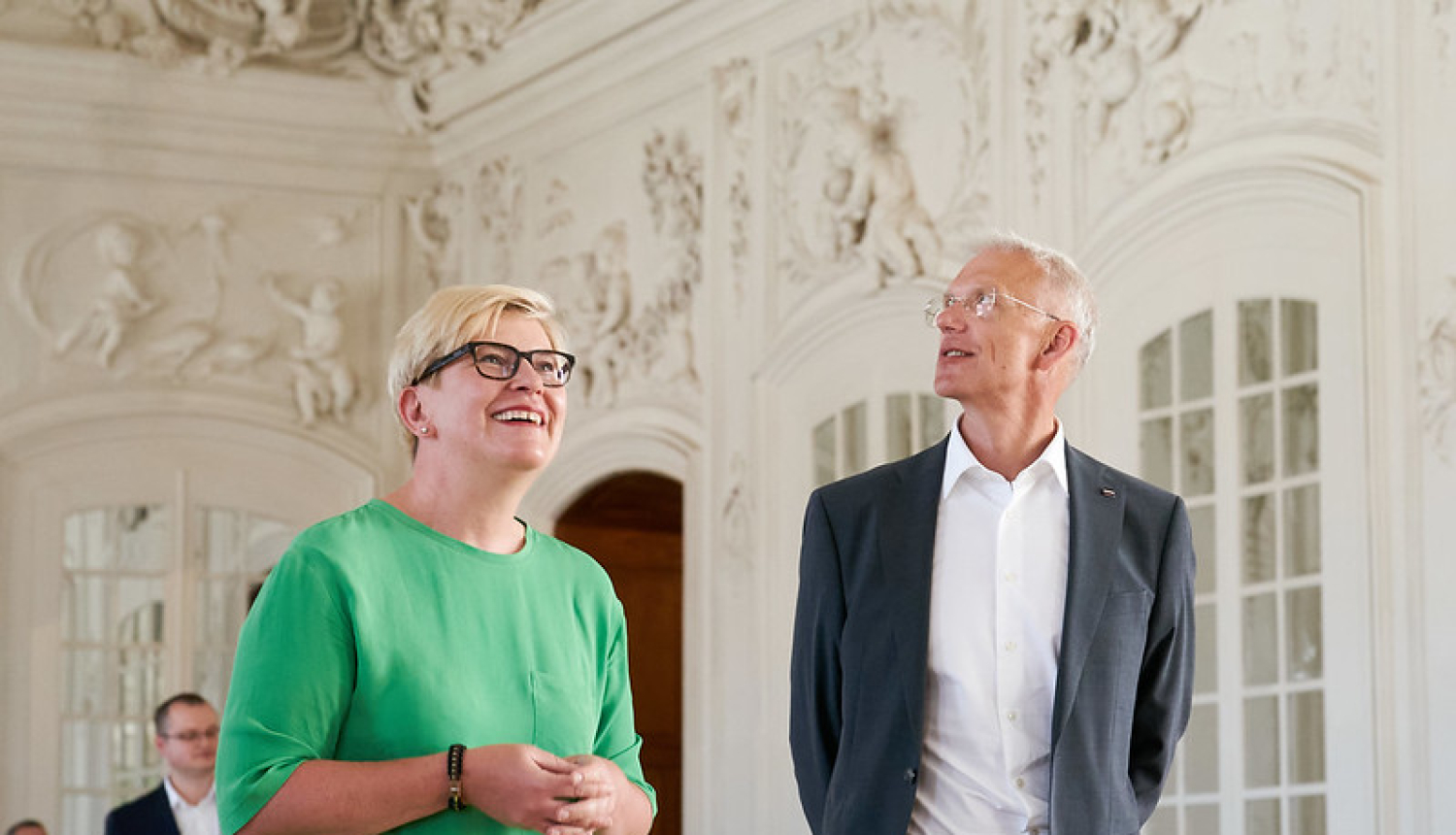 Krišjānis Kariņš un Ingrīda Šimonīte