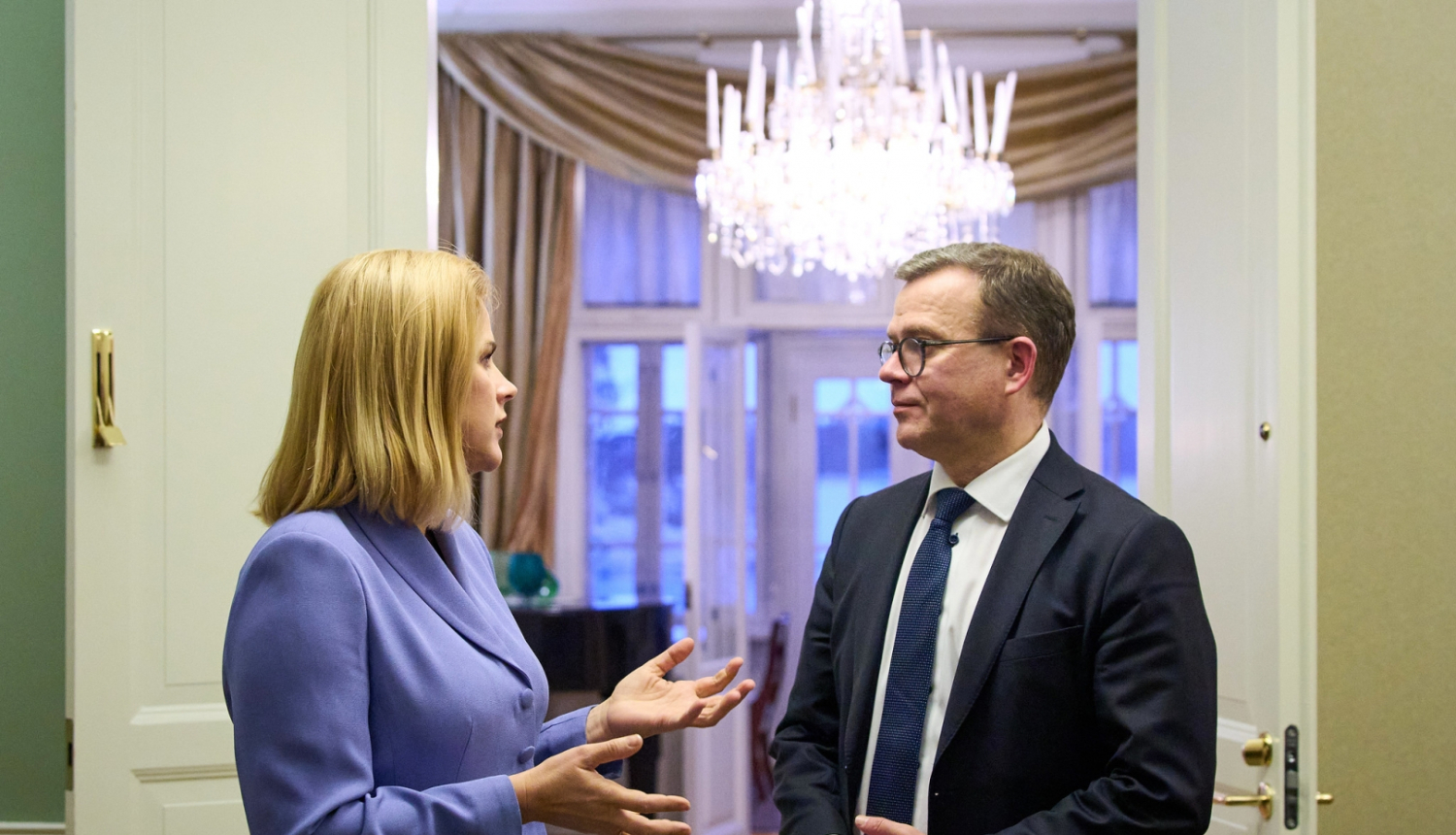 Latvijas Ministru prezidente un Somijas premjerministrs