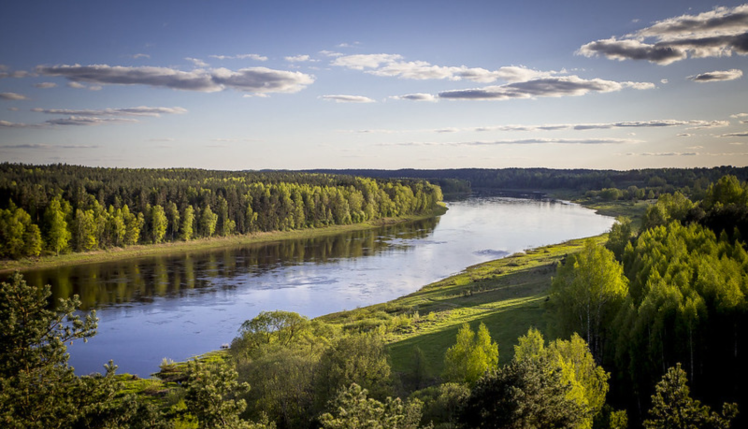 Latvijas dabas skats - Daugavas loki