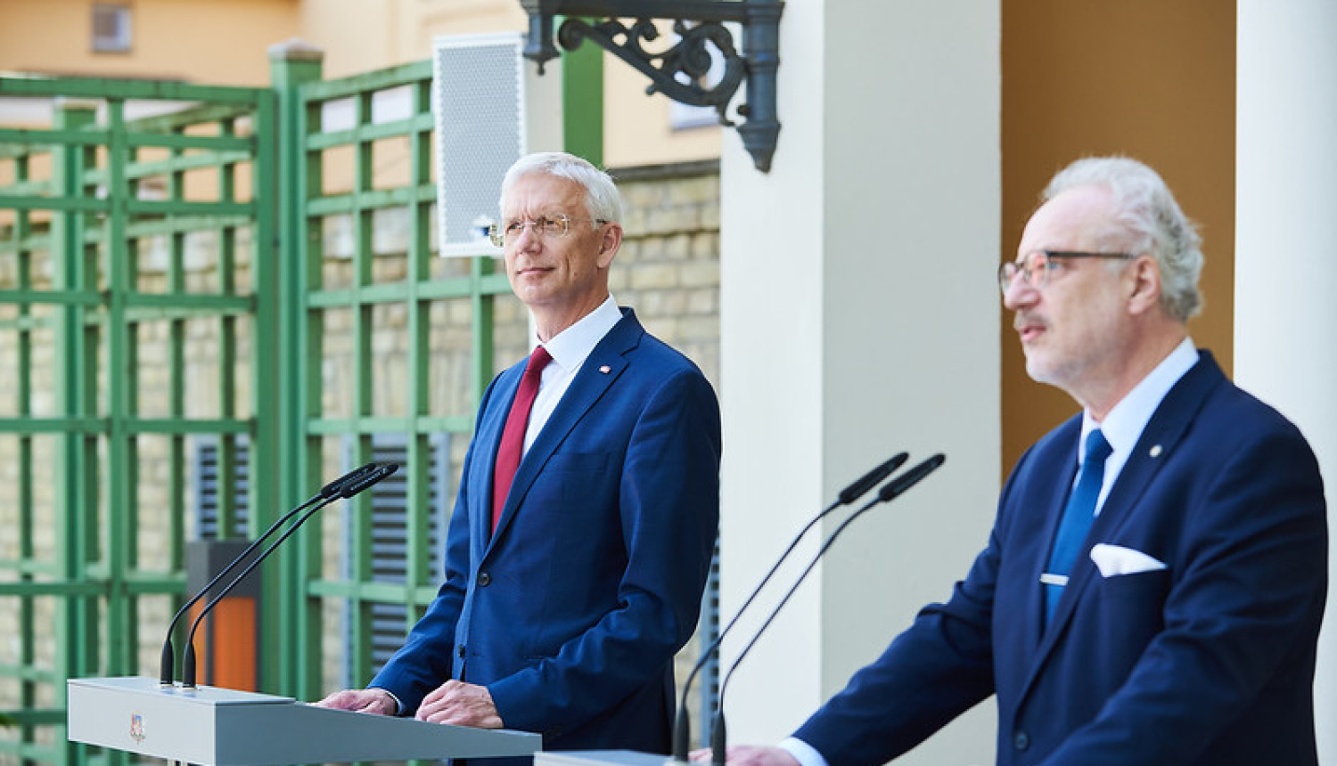 Krišjānis Kariņš un Egils Levits