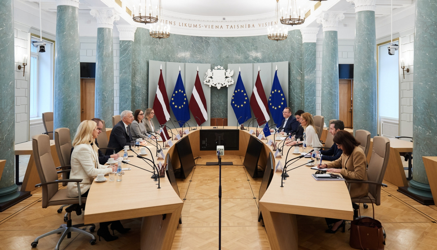 Ministru prezidents tiekas ar Eiropas Parlamenta priekšsēdētāju