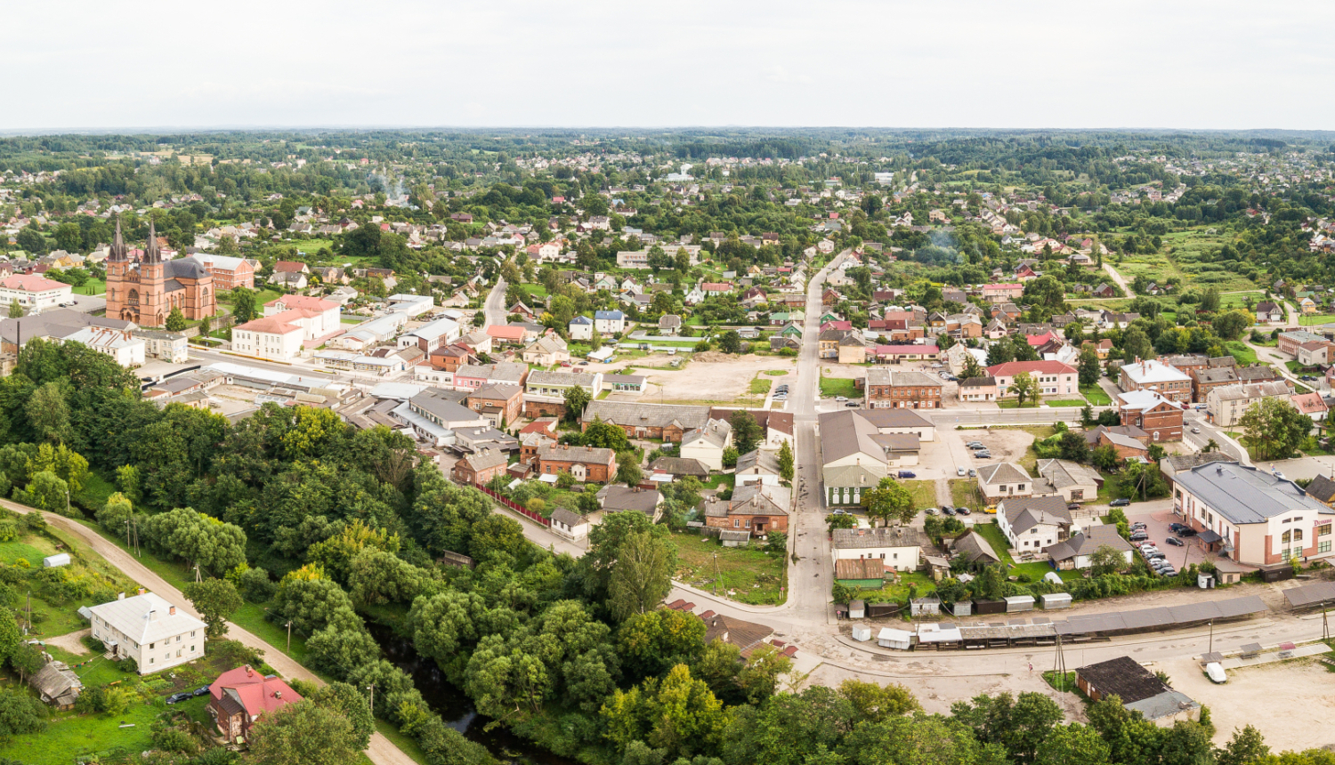 Skats no gaisa uz Rēzekni
