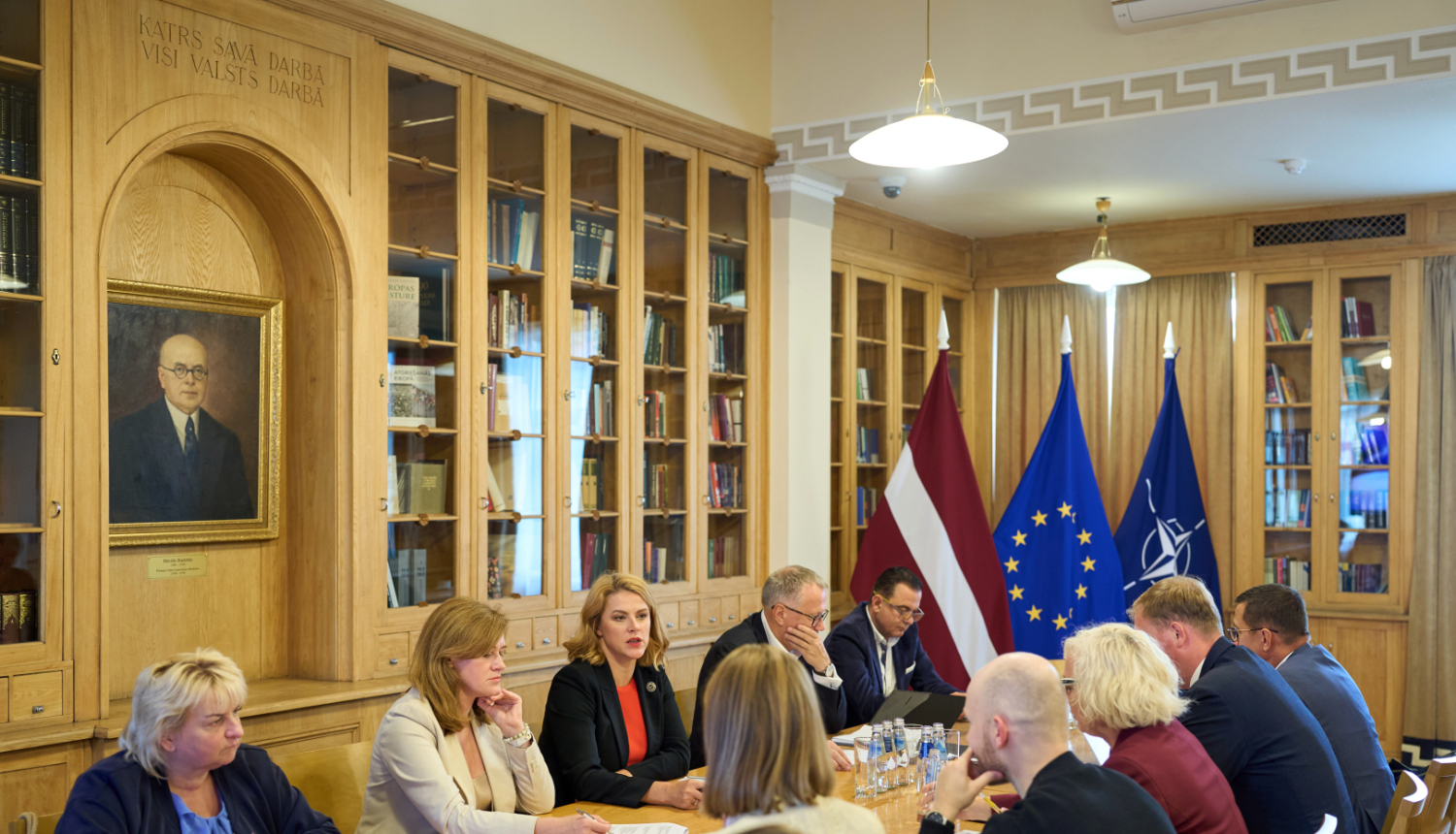 Ministru prezidente Evika Siliņa vada Sadarbības sanāksmi