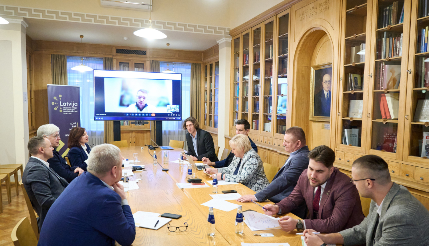 Sporta nozares pārstāvju tikšanās Ministru kabineta bibliotēkā