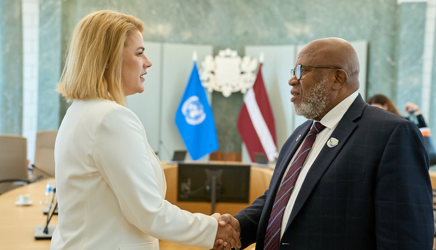 Tikšanās ar ANO Ģenerālās Asamblejas 78. sesijas prezidentu Denisu Fransisu