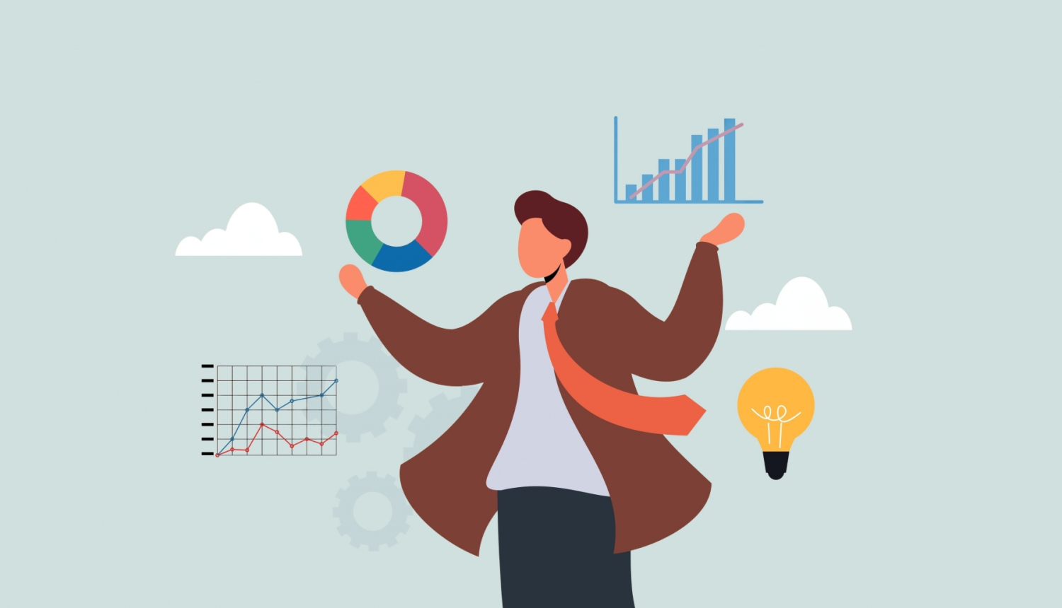 Dažādi grafiki. Cilvēks. 