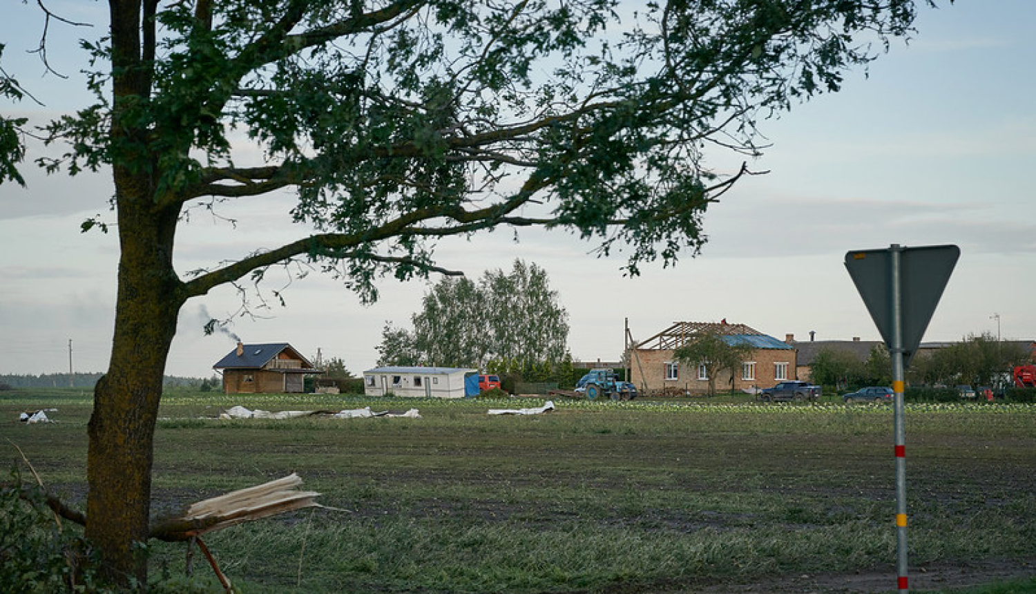 Vētras postījumi Zemgalē