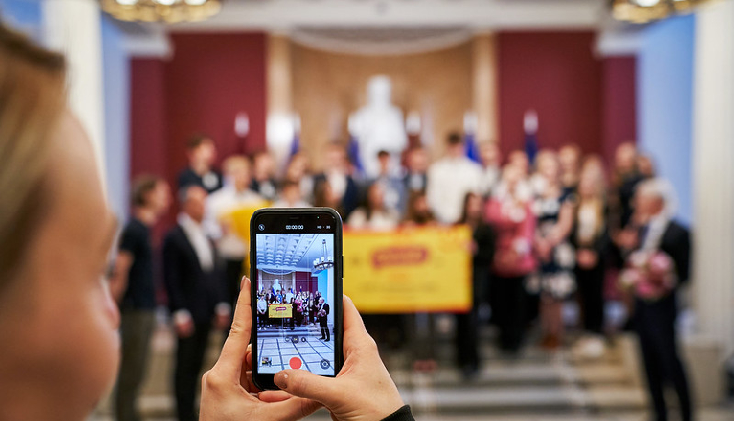 Zelta zivtiņas čempionāta uzvarētāju sveikšana