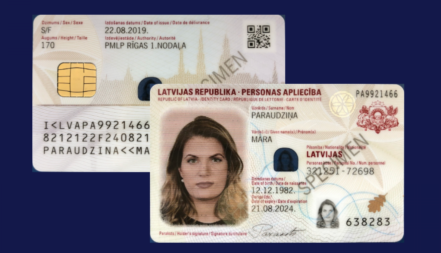 Apstiprina jaunā parauga personas apliecības