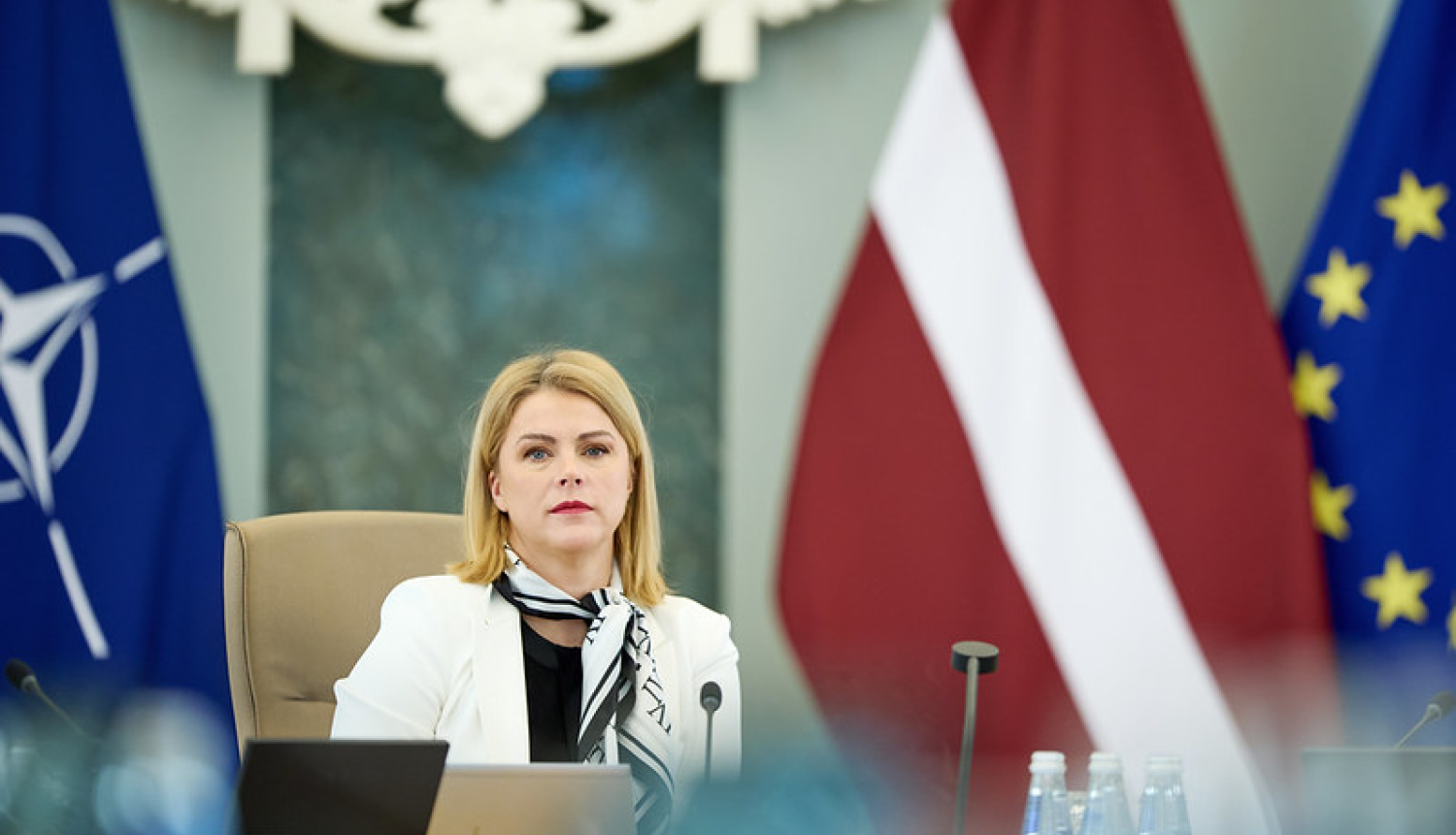 Ministru Prezidente Evika Siliņa vada Ministru kabineta sēdi