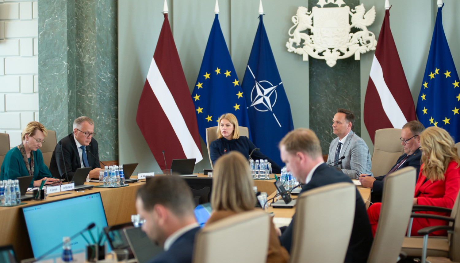 Ministru prezidente Evika Siliņa vada Ministru kabineta sēdi
