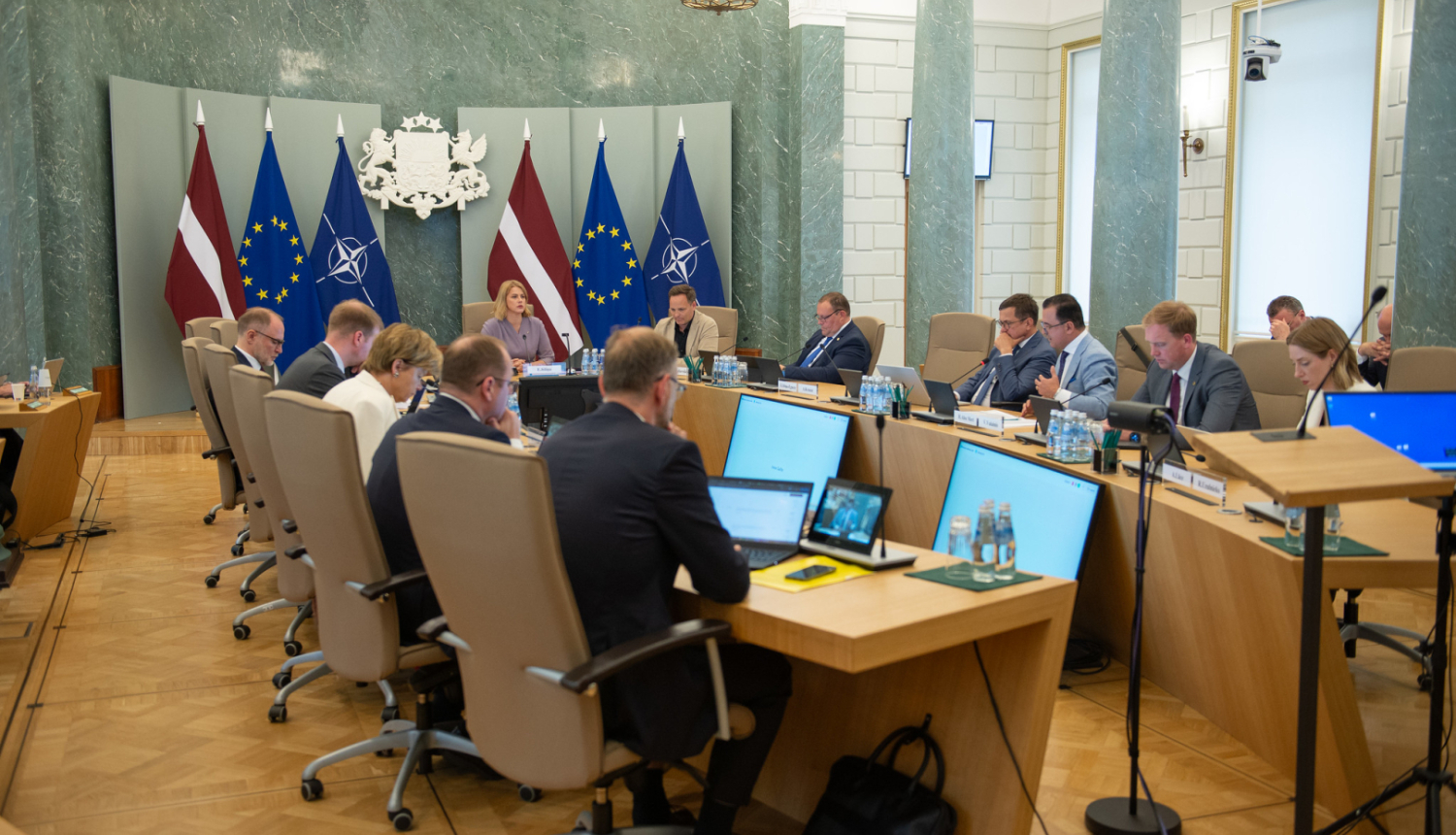Ministru prezidente Evika Siliņa vada Ministru kabineta sēdi