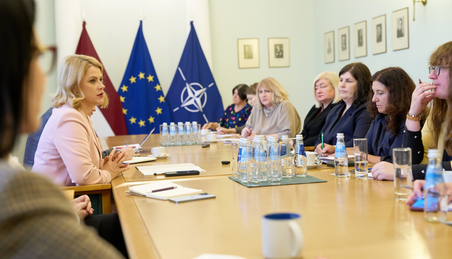 Ministru prezidente Evika Siliņa tiekas ar reģionālo mediju pārstāvjiem