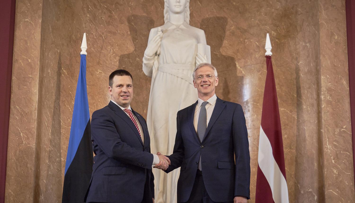 Kariņš: Latvijai un Igaunijai ir būtiski īstenot kopīgus reģionālos projektus enerģētikas un transporta jomā