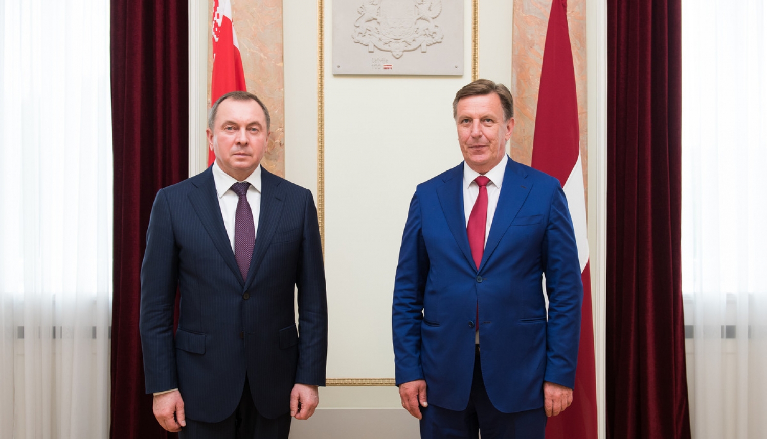 Ministru prezidents tiekas ar Baltkrievijas ārlietu ministru