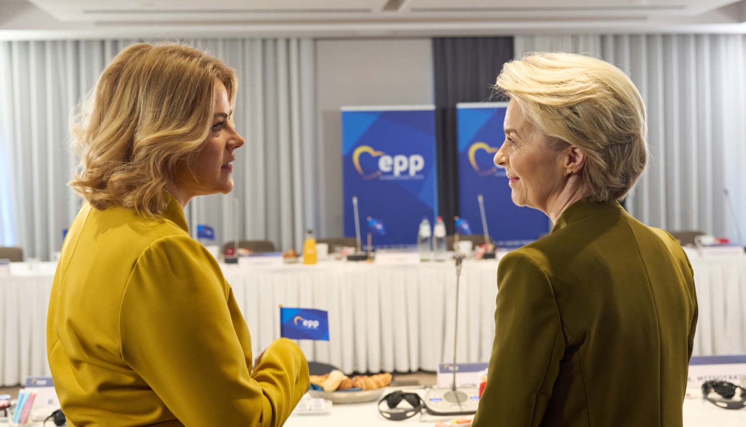 Ministru prezidente Evika Siliņa un Eiropas Komisijas prezidente Urzula fon der Leiena