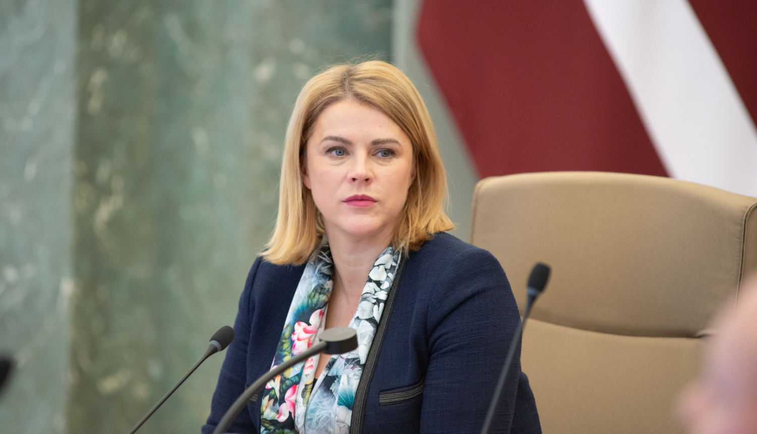 Ministru prezidente Evika Siliņa Ministru kabineta sēdē