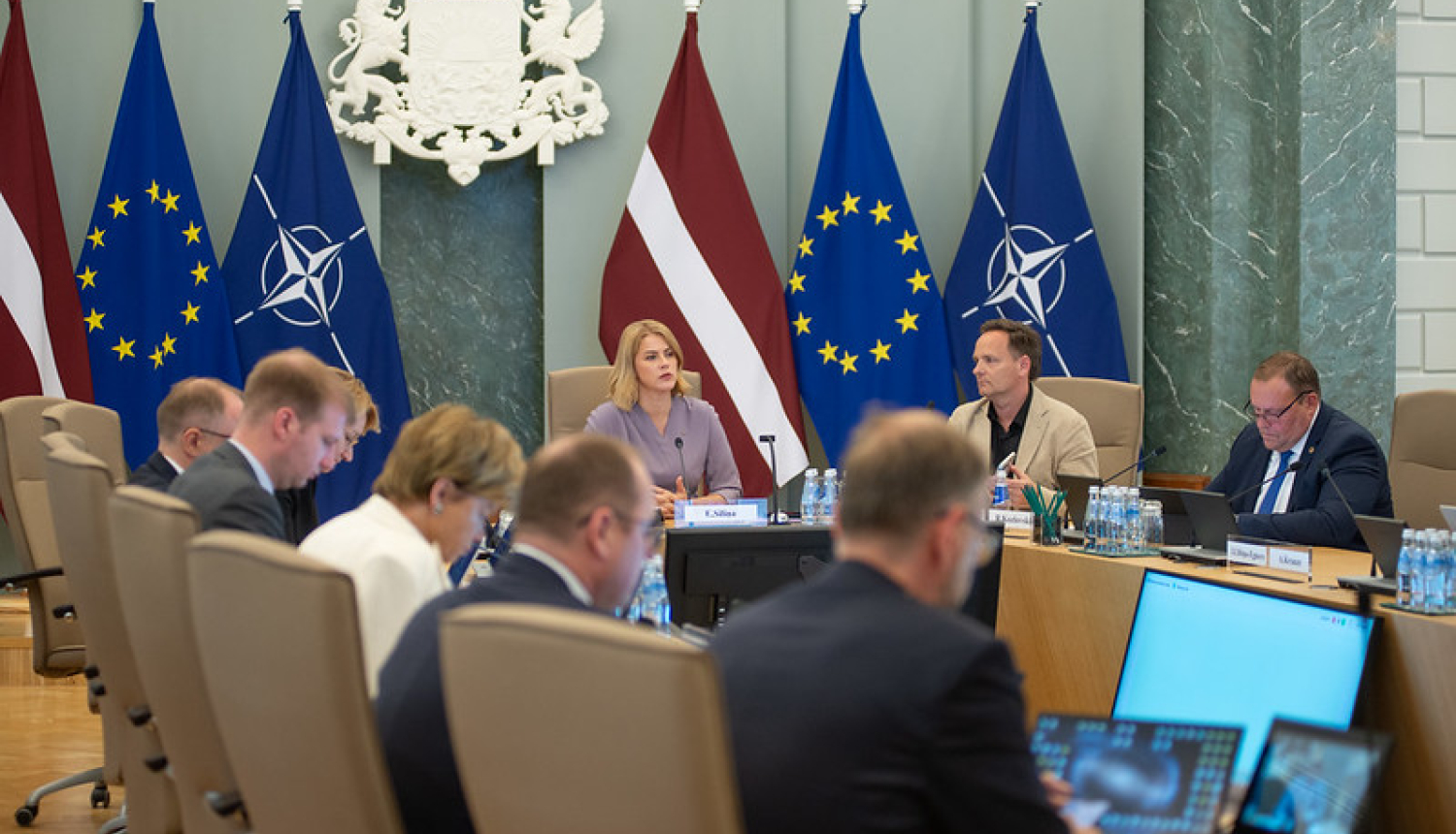  Ministru prezidente Evika Siliņa vada Ministru kabineta sēdi