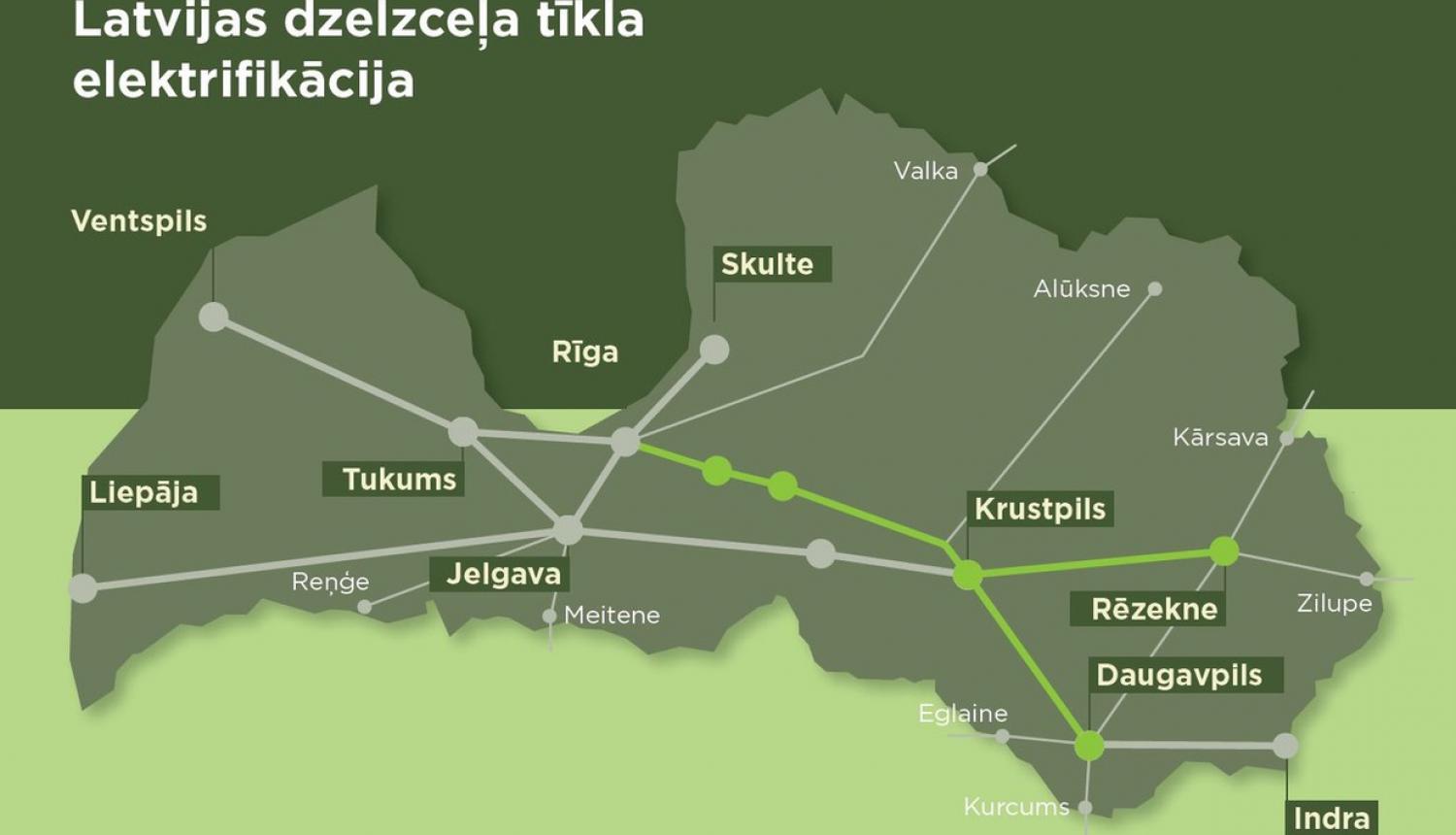 Valdība izskata dzelzceļa elektrifikācijas projekta sagatavošanas progresu un finansēšanas risinājumu