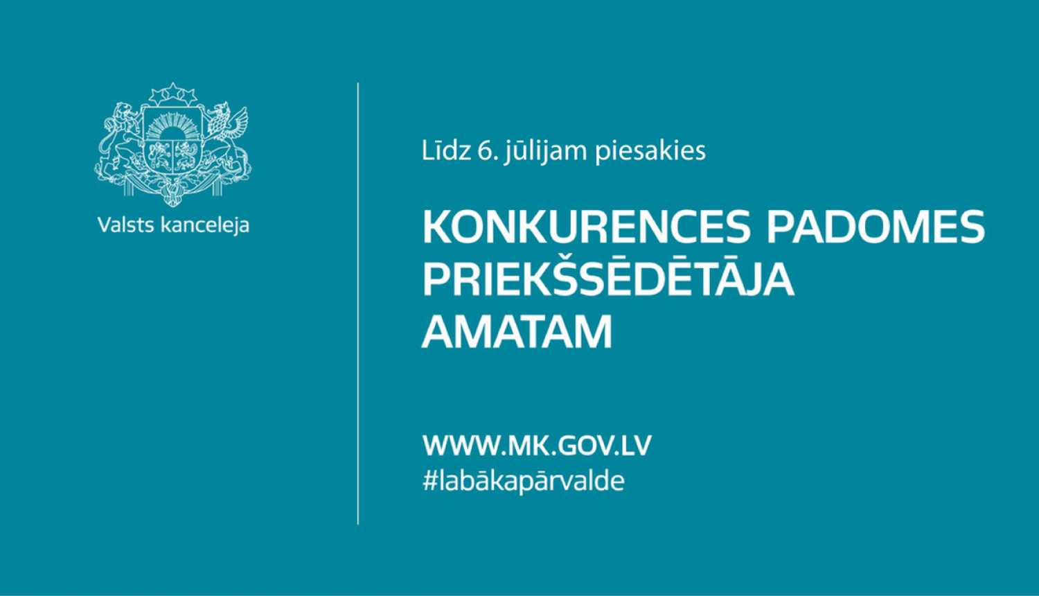 Aicina pieteikties konkursā uz Konkurences padomes priekšsēdētāja amatu