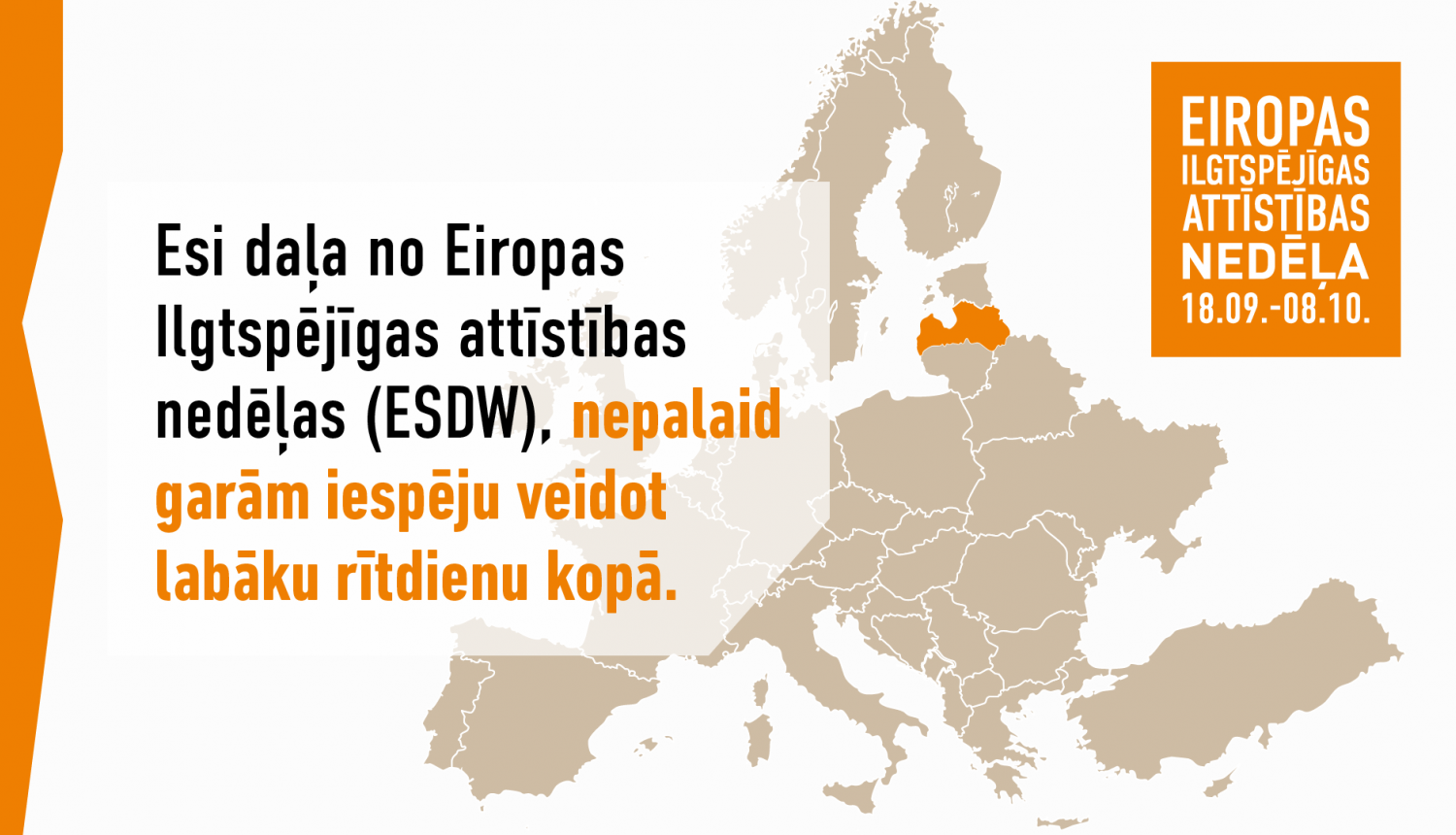 Aicinājums piedalīties Eiropas Ilgtspējīgas attīstības nedēļā 2023