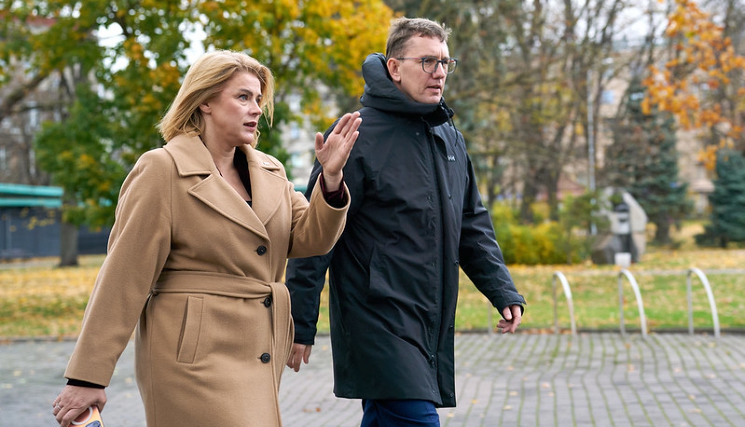 Evika Siliņa un Kristens Mihals