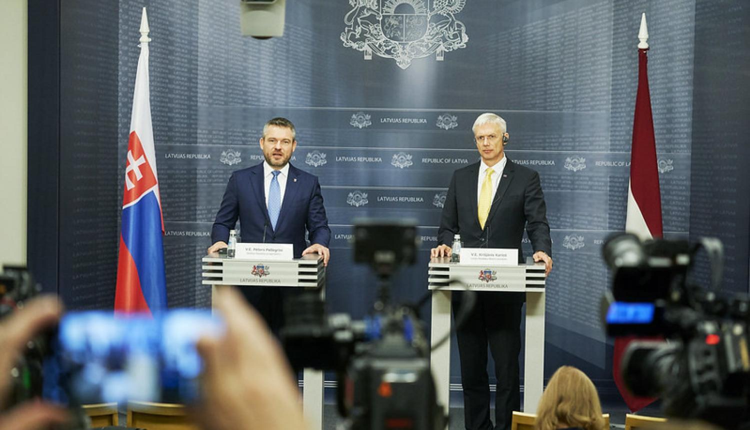 Kariņš: Latvijas un Slovākijas sadarbībai ir daudz iespēju gan ekonomikas, gan drošības politikas jautājumos
