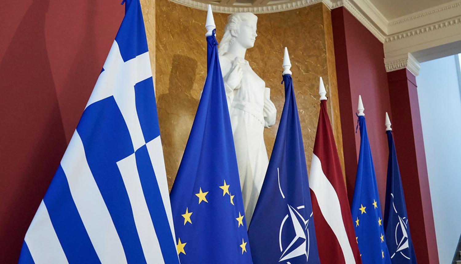 Grieķijas karogs Ministru kabinetā
