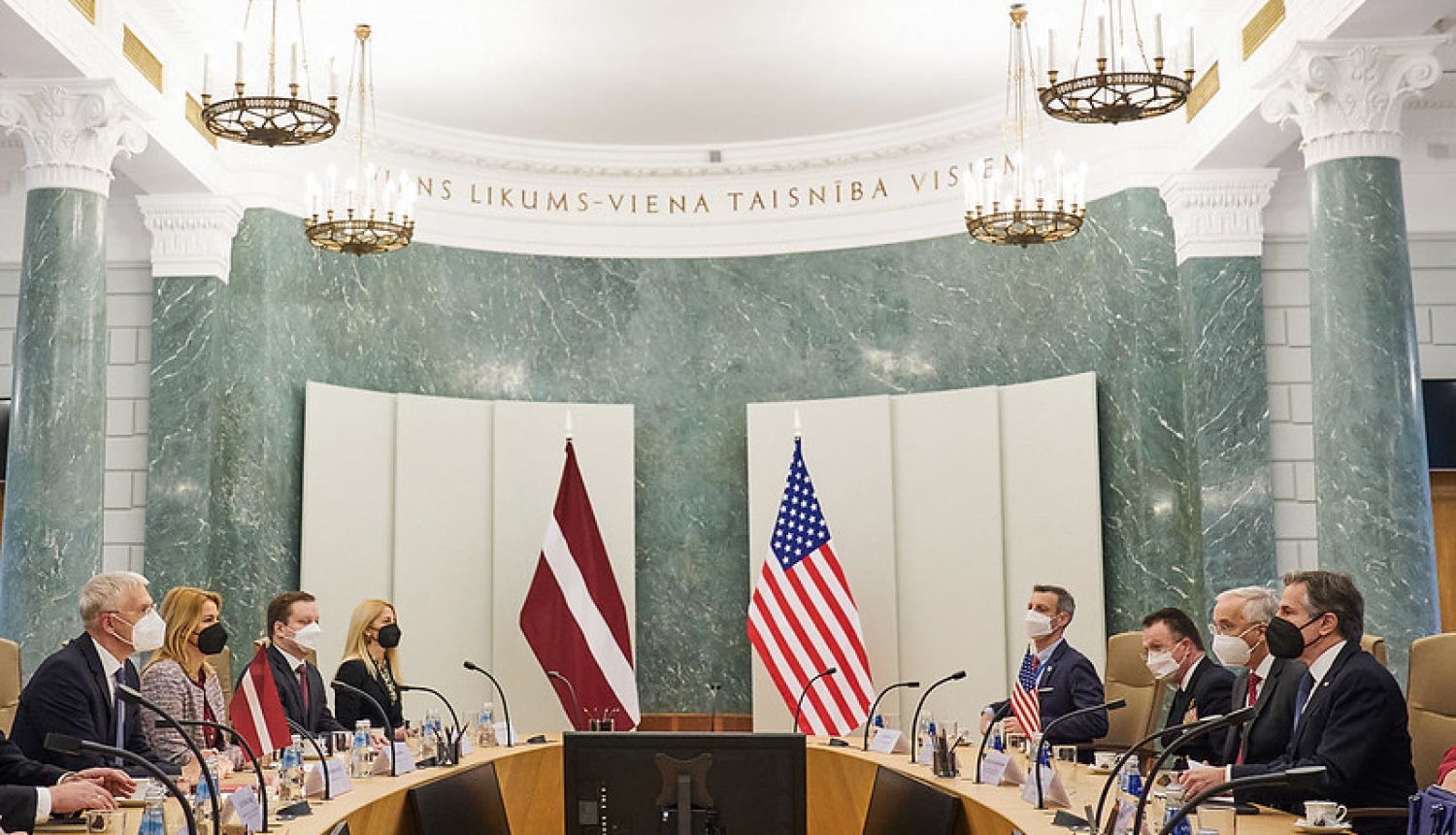 Ministru prezidents Krišjānis Kariņš tiekas ar ASV Valsts sekretāru Entoniju Blinkenu