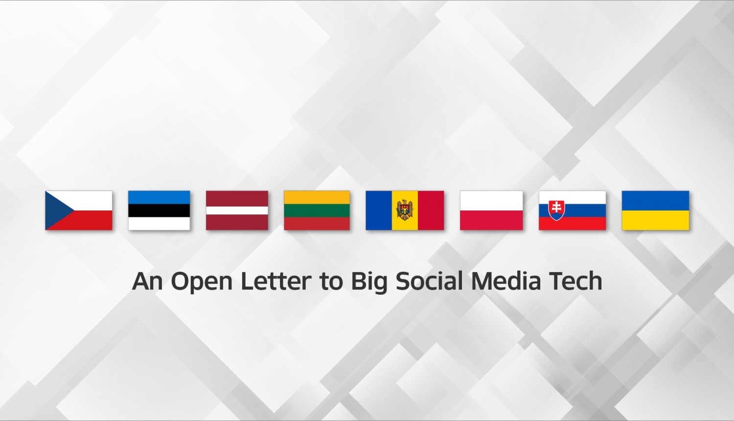 An Open Letter to Big Social Media Tech