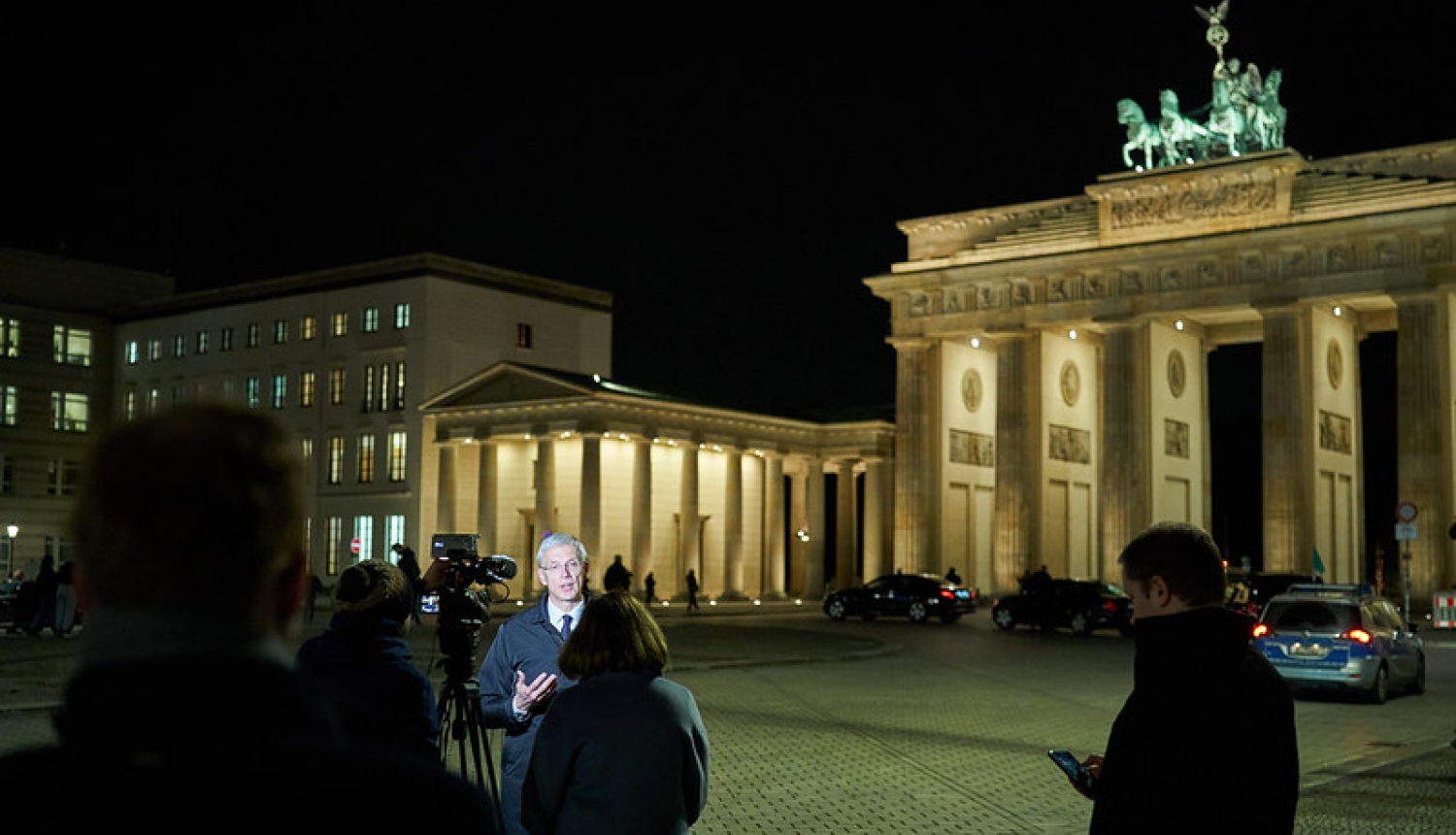 Ministru prezidents Krišjānis Kariņš Berlīnē atbild uz žurnālistu jautājumiem