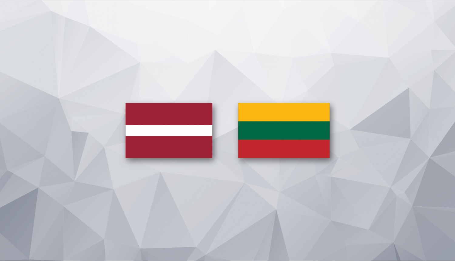 Latvijas un Lietuvas karogi