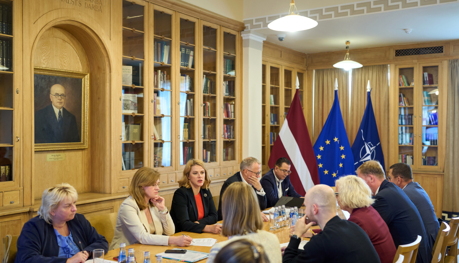 Ministru prezidente Evika Siliņa vada Sadarbības sanāksmi